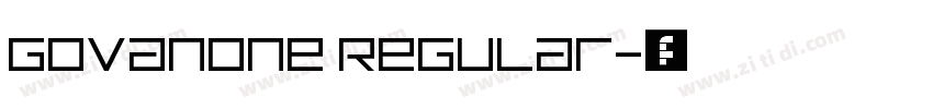 GovanOne Regular字体转换